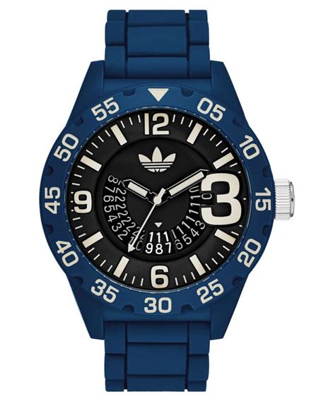 adidas originals herren-uhren adh3141|Adidas Men's Blue Watch Newburgh .